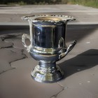 Vintage 10 Inch High Leonard Silver Plate Trophy Cup Style Champagne Ice Bucket 