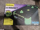 New Air Hockey Table Brookstone Neon Edition Sealed Tabletop Sport Nib