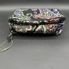 New Vera Bradley Travel Makeup Bag Toiletry Paisley Full Zip Divided Sections