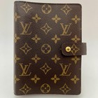 Louis Vuitton Monogram Agenda Mm Day Planner Cover R20105 Lv Auth Excellent A219