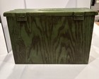 Vintage Green Lerner Faux Wood Storage Sewing Recipe Box With Drawer