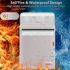 Best 6400 Fireproof Document Bag With Zipper 15x 11 Waterproof Money 2 Pockets
