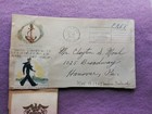 1943 Envelope   Address Card From Mare Island  Calif  U  S  Navy  To Hanover Pa
