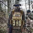 Tactical Vest Tan Plate Carrier Military Matches Vest - Adjustable For Training 