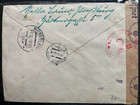 Slovakia 1944 Air Mail Registered Censored Cover To  Bohemia  Sc  C2  C4  C6
