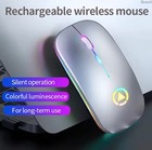 2 4ghz Wireless Optical Usb Mouse Rechargeable Rgb Cordless Mice For Laptop Pc