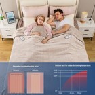 Queen Size Electric Blanket - Dual Control  5 Heat Levels  Sherpa Fleece