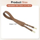 45 3  Adjustable Pu Leather Purse Strap Crossbody Replacement Light Brown gold