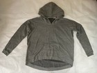 John Galt Gray Pullover Hoodie Sweatshirt Front Pocket Womens One Size