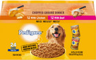  2 Pack  Pedigree Chopped Ground Dinner Wet Dog Food Variety  13 2 Oz - 24 Pack