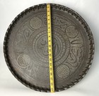 Antique Ottoman Or Middle Eastern 19 5    Brass Decorative Hanging Tray 