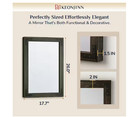 Keonjinn 18  X 26  Black Rustic Wood Framed Farmhouse Bathroom Vanity Mirror