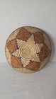 Native American Navajo Woven Coiled Wedding Basket Star 12 wide X 4  High