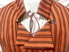Finnish Male Folk Costume  Seiskari  Size 42  Rust Vest  White Shirt
