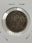 1942 Newfoundland 10 Cents - 92 5  Silver Coin Km  20