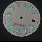 31mm Blue-green Luminous Watch Dials For 8215 2813 8200 2824 2836 Movement