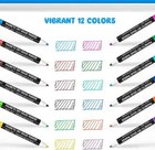 Magnetic Whiteboard Markers - 12 Count Colorful Fine Tip Dry Erase Markers --