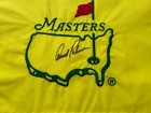 Arnold Palmer Signed Undated Augusta National Pin Flag Beckett Cert Masters