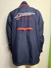 Montreal Alouettes Cfl Canadian Football Blue Reebok Windbreaker Jacket - Large