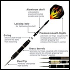 Steel Tip Darts Set 22g 28g With Aluminum Shafts  Brass Barrels   Case
