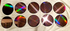 10 Pc Lot Ic Chip Semiconductor Silicon 200mm 8  Wafers Copper Lithography  sw