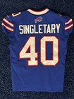 Devin Singletary  40 Nfl 100 Jersey Game Issued Likely Worn Used Buffalo Bills