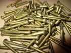 40-vintage Solid Brass Wood Screws With Round Slot Heads 1 1 2  Long X  8 11 64 