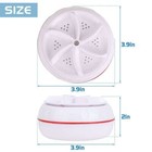 Portable Mini Usb Washing Machine Ultrasonic Turbine Laundry Washer Travel Home
