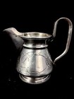 1913 Engrave Original Russian Imperial Silver 84 Monogram Creamer Antique Russia