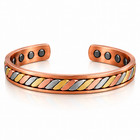 Pure Copper Magnetic Heavy Bracelet Arthritis Pain Therapy Adjustable Twist Cuff