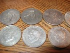 Ten Vintage Mexico Silver Coins 5 526 Troy Oz  Actual Silver Under Melt Value
