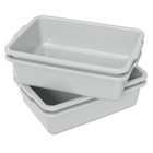 35 L Plastic Large Commercial Bus Tubs  Utility Tote Bus Box Restaurant  4-packs