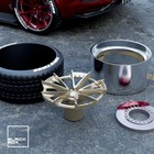 1 25-1 24 Scale Resin S204 Style Rims And Tires With Brakes-unpainted