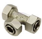 Rapidair Maxline Compressed Air Piping 1  Tee M8012 Max Line 1 Inch  Silver 