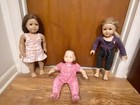 American Girl Lot- 3 Dolls  87pcs Clothes   Accessories For 18   Doll bitty Baby