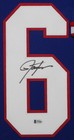 Lawrence Taylor Autographed And Framed Blue Giants Jersey Auto Beckett Coa