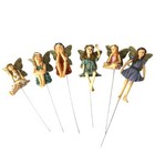 6xgarden Fairies Figurines Resin Mini Fairy Statue Figure Fairy Garden Ornaments