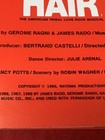 1969 Original Hair Broadway Souvenir Theatre Program Vintage Euc