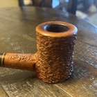 Estate Ascorti Business Briar Rusticated Smoking Pipe Great Condition Preowned 4