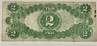1917  2 Legal Tender Note Bracelet Back Circulated Red Seal Large Bill