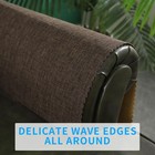 Sofa Arm Cover 18x24in Set 2 Non Slip Washable Brown Protector