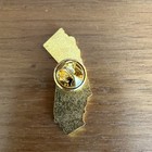 California State Flag Map Lapel Pin  shaped Map  Bear Star Gold Red White
