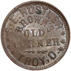  1863  Troy Oh-880-c-3a  r-3  S E Hustler Civil War Merchant Token
