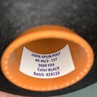 T-27 Spun Polyester Sewing Thread 9 000 Yards  each  Pack Of 4-black
