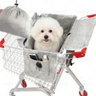 Pet Shopping Cart Cover For Dogs - Foldable  Portable  Sponge Padding  Storage P
