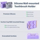 Wall-mounted Silicone Toothbrush Holders For Bathrooms  Electric Toothbrush     