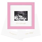  Baby Sonogram Picture Frame  Love At First Sight Ultrasound 6x6 Light Pink