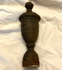 6 Antique Wrought Iron Fence Finials Salvage Metal Newel Post Caps Stair Parts
