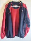 Vintage Nike Team Canada Hockey Full Zip Windbreaker Jacket Black red Size L