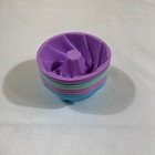 12pc Silicone Mini Bundt Cake Molds Pastel Individual Fluted Cupcake Baking Cups